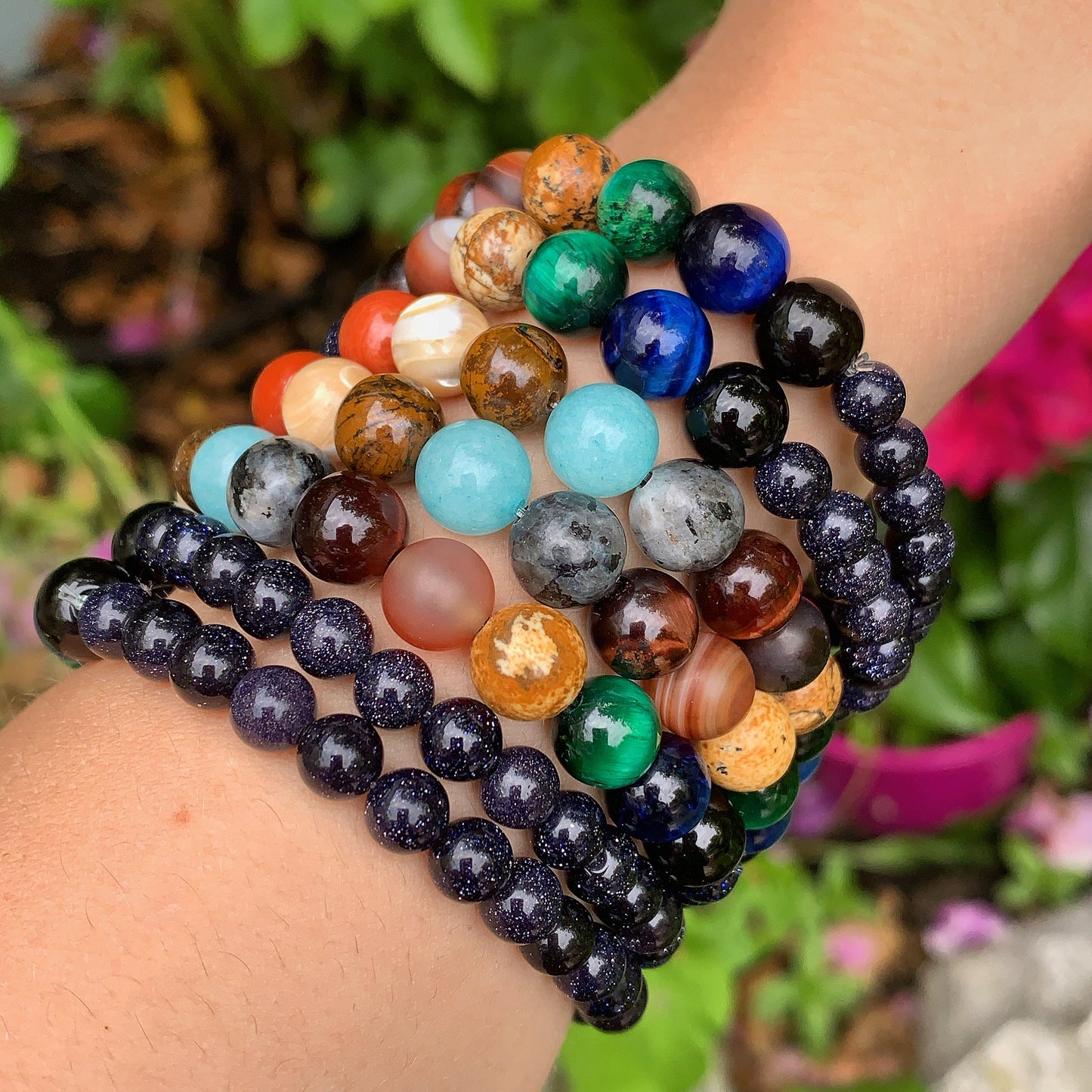 Natural Crystal Solar System Bracelet