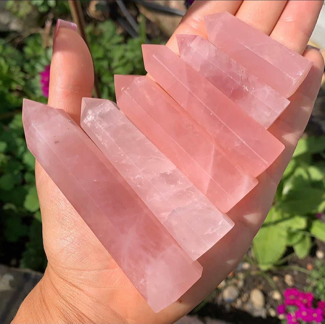 Rose Quartz Crystal Point