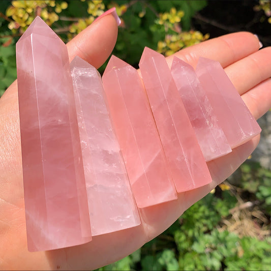 Rose Quartz Crystal Point