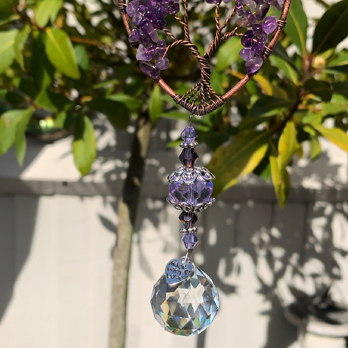 Amethyst Tree of Life Suncatcher