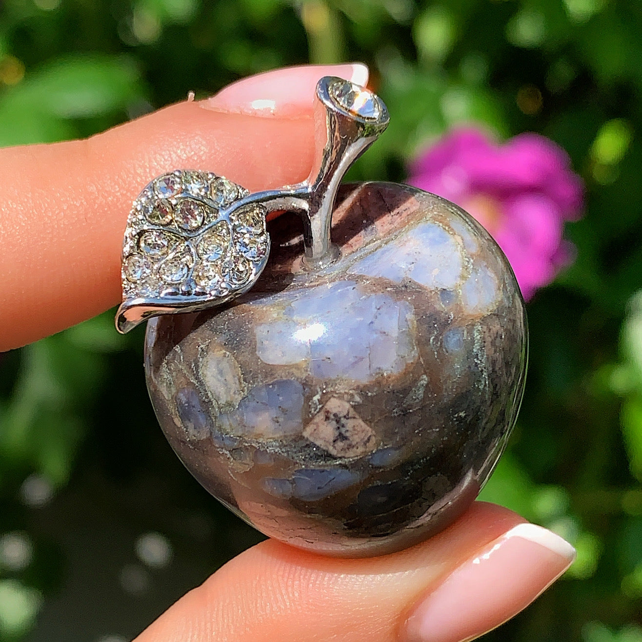 Glaucophane Crystal Apple