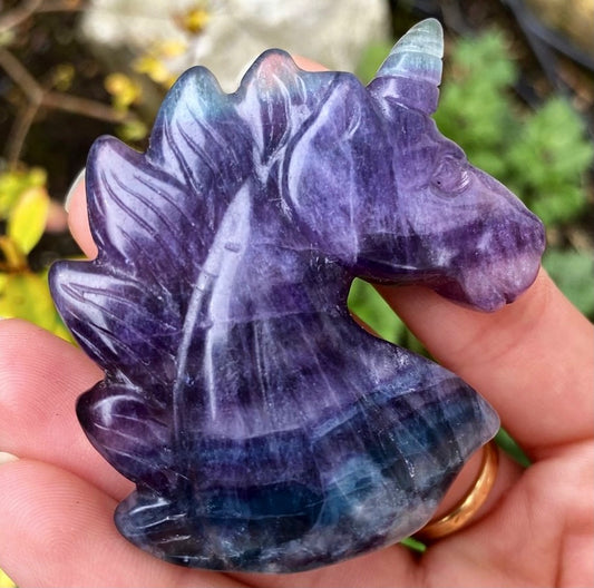Rainbow Fluorite Unicorn