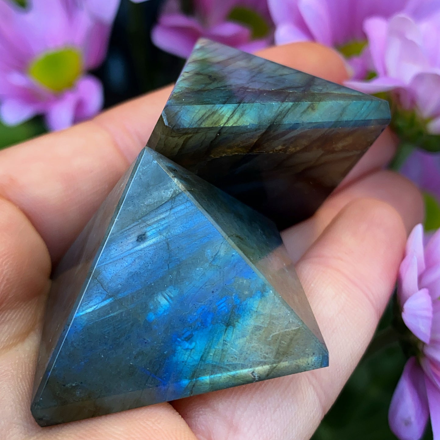 Labradorite Crystal Pyramid
