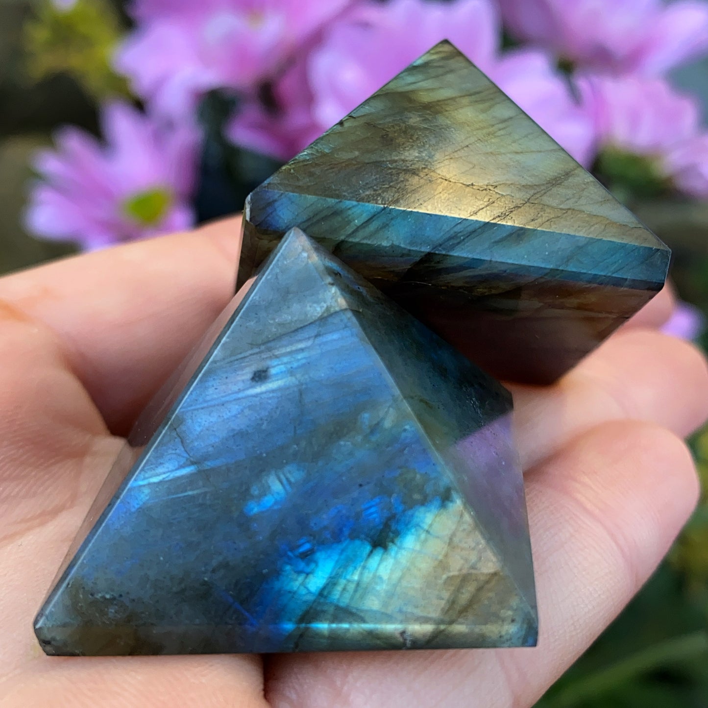 Labradorite Crystal Pyramid