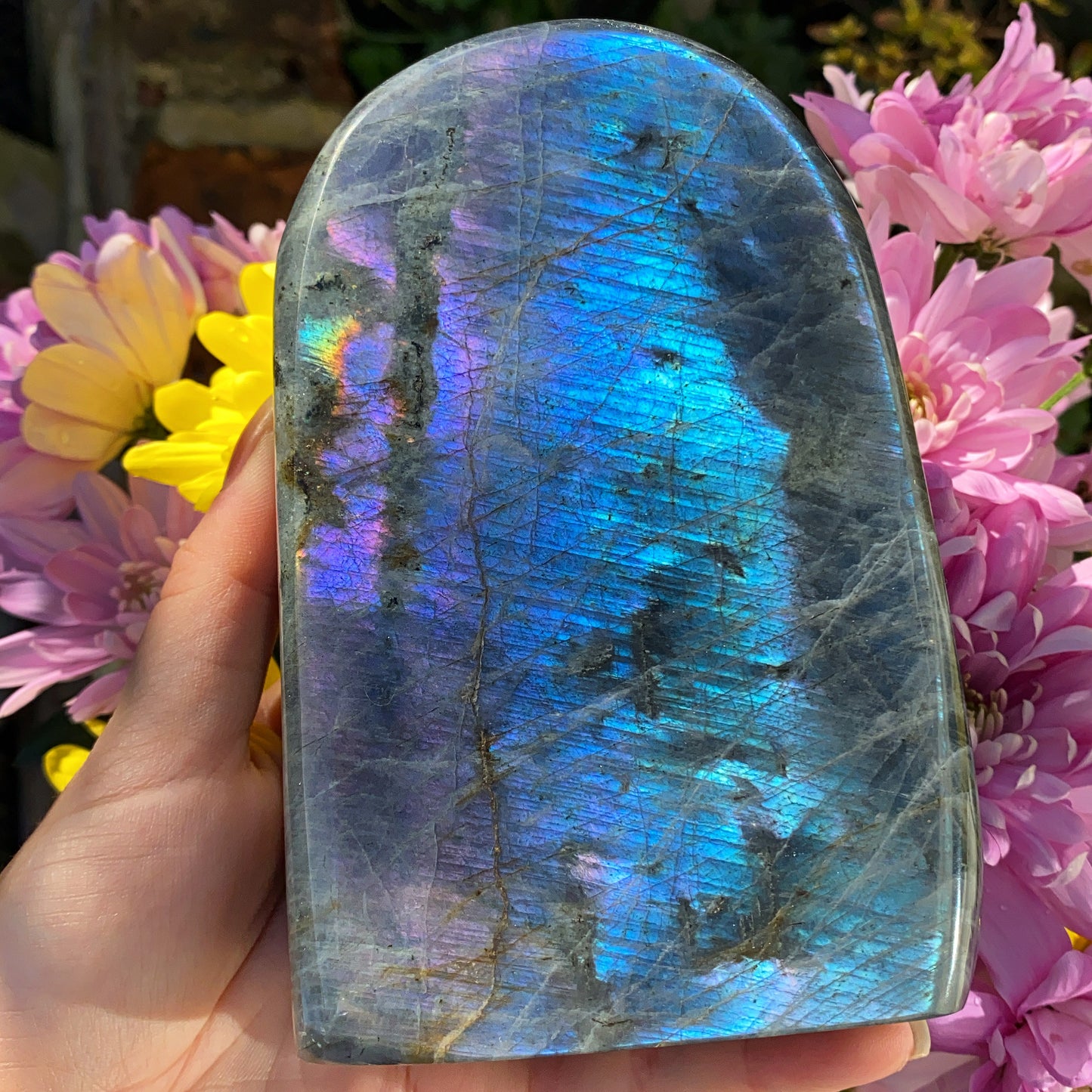 High Grade Labradorite Slab - 1.2kg
