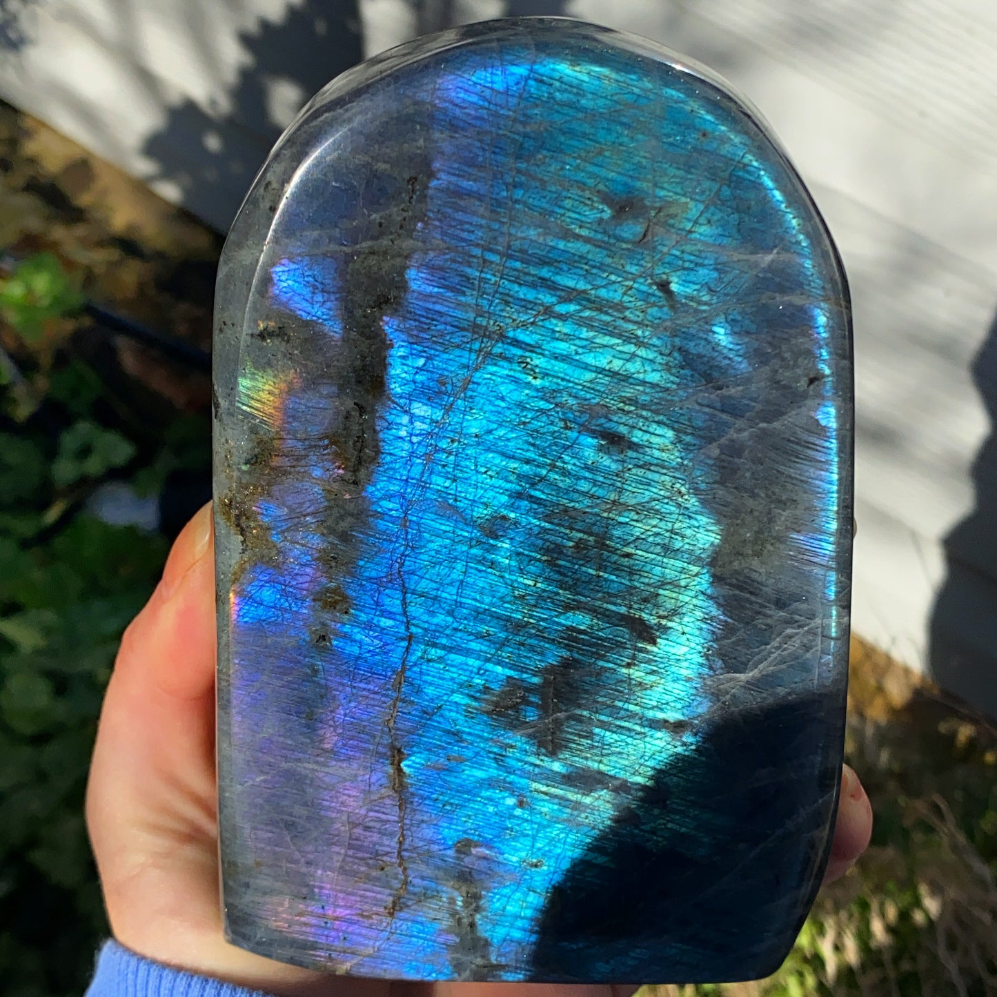 High Grade Labradorite Slab - 1.2kg