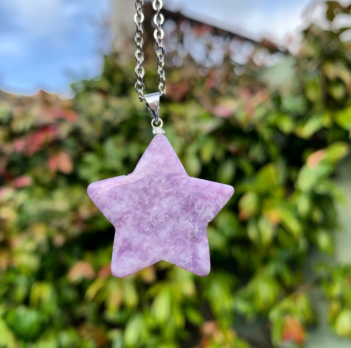 Lepidolite Star Necklace