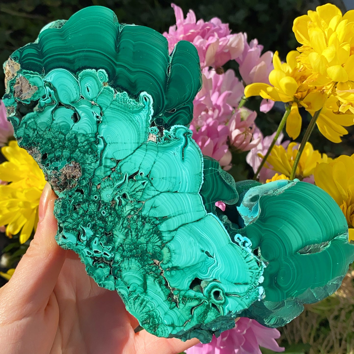 High Grade Malachite Slab - 642g
