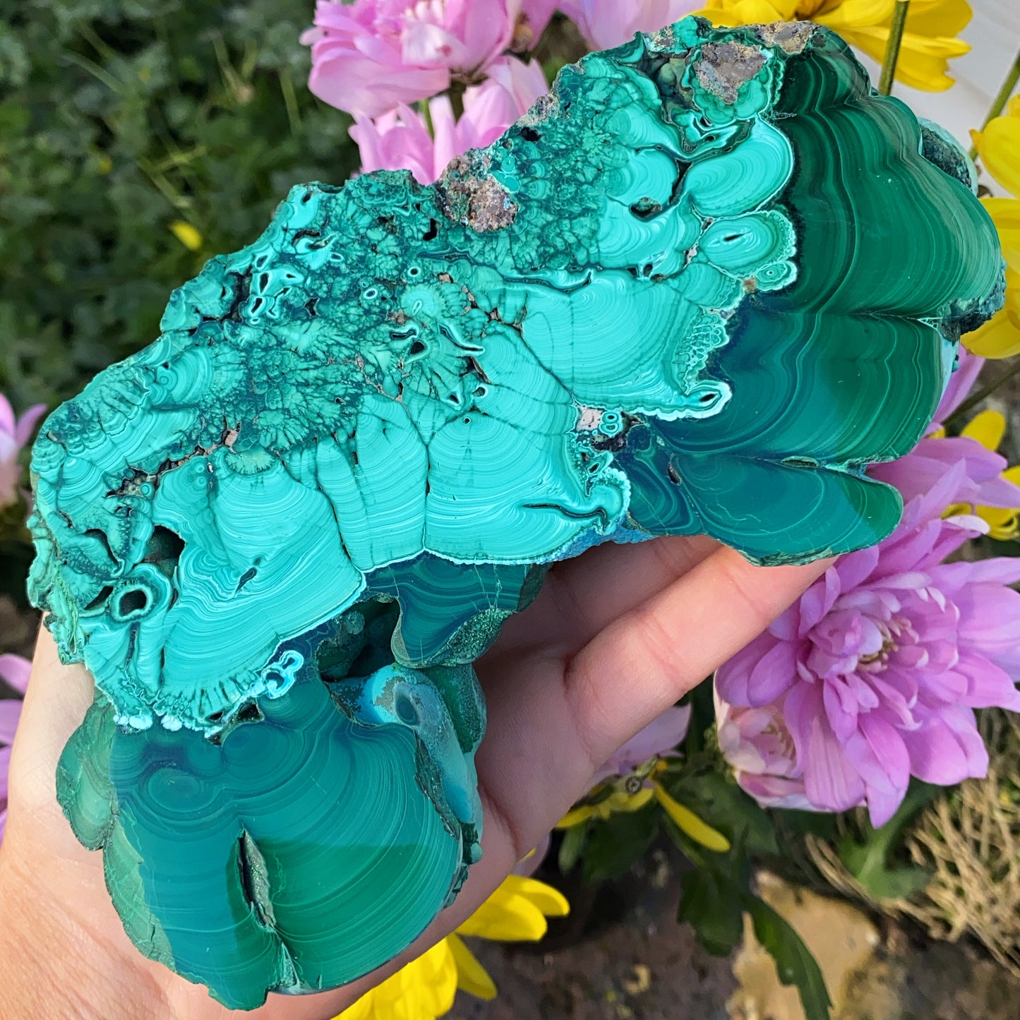 High Grade Malachite Slab - 642g