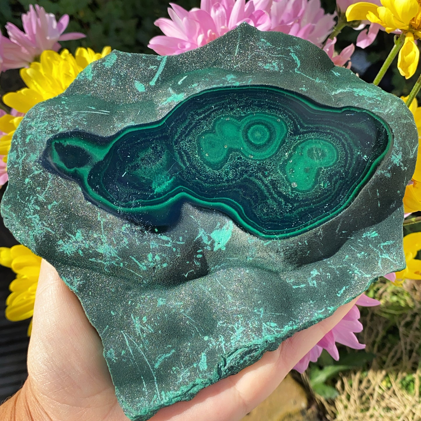 High Grade Malachite Slab - 585g