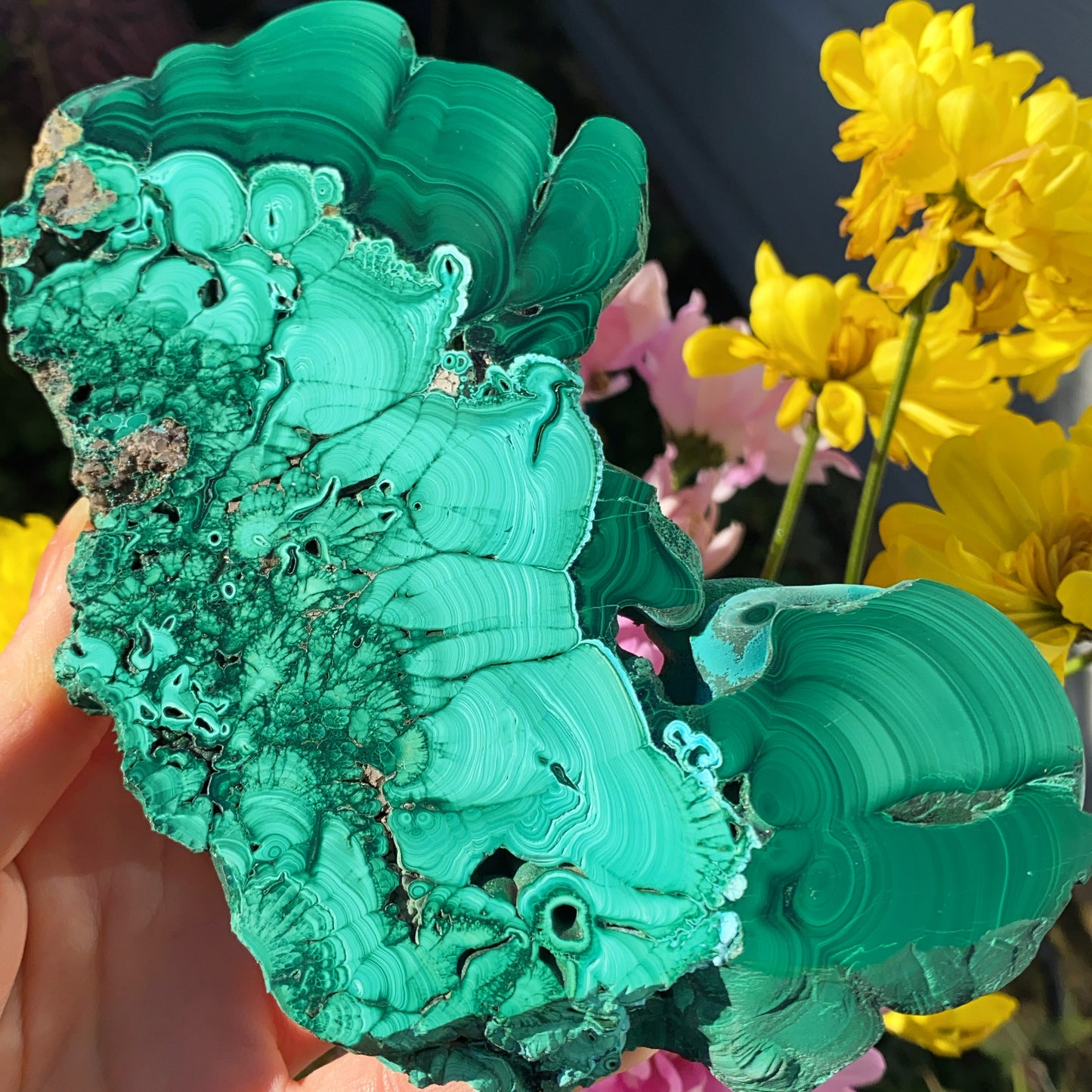 High Grade Malachite Slab - 642g