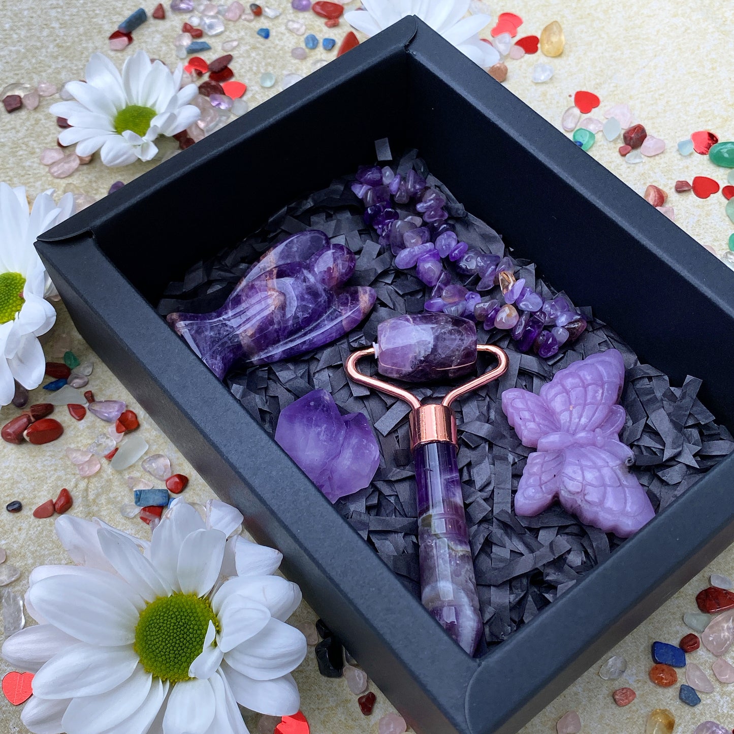 Pure Purple Crystal Gift Box Set