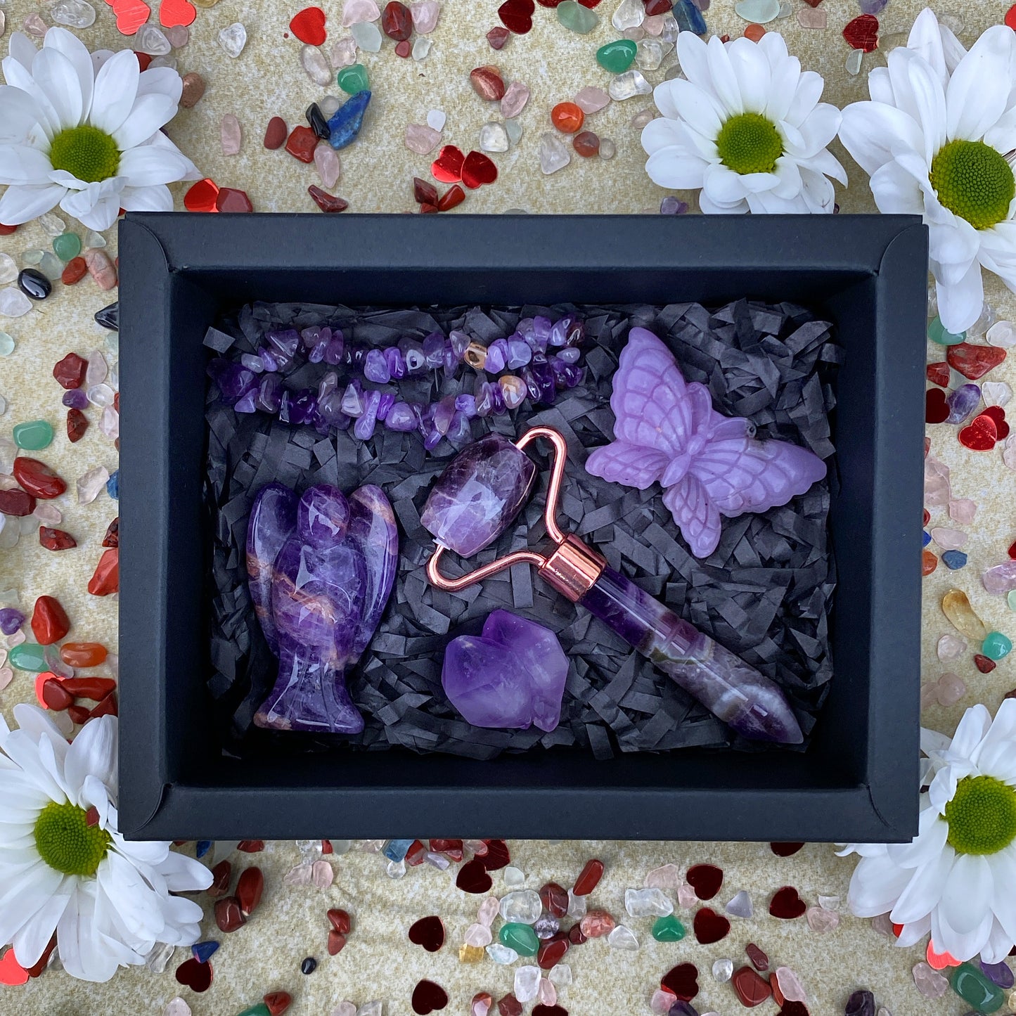 Pure Purple Crystal Gift Box Set