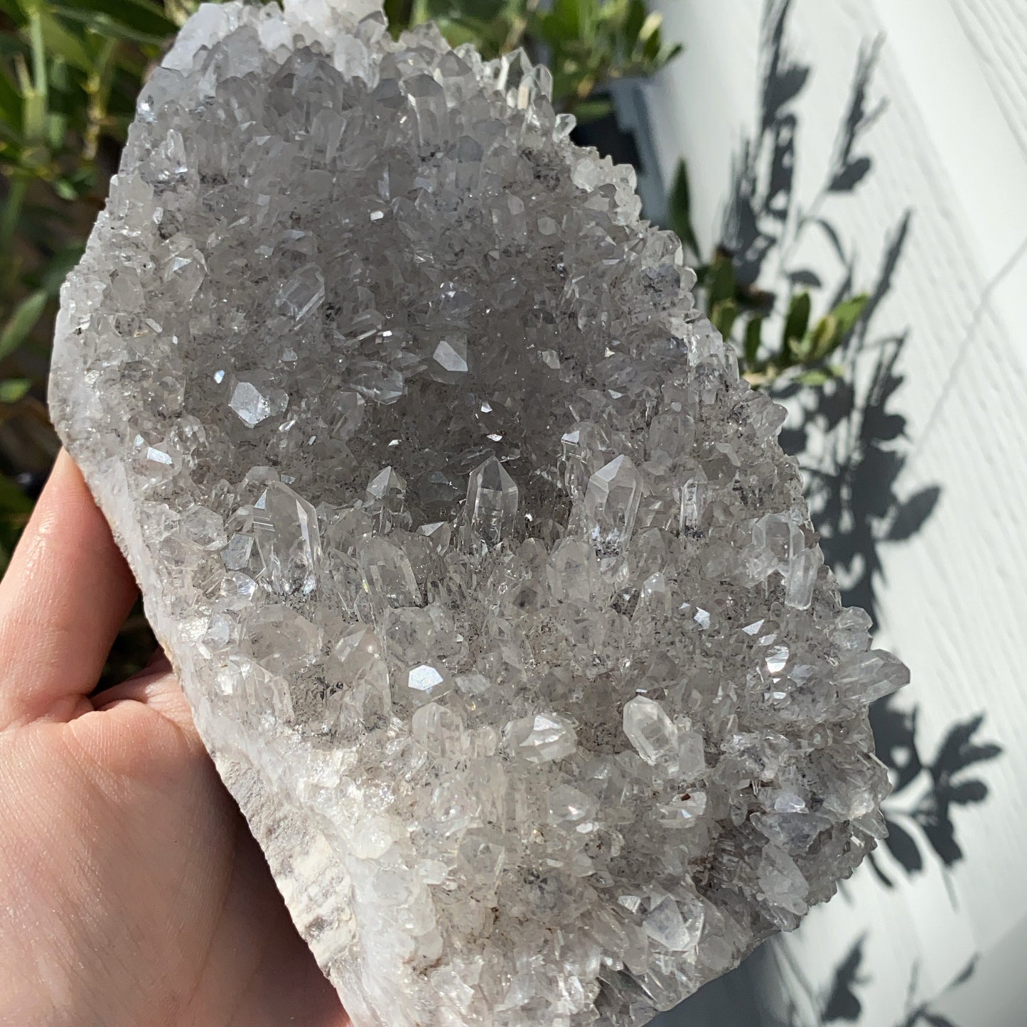 Crystal Clear Quartz Cluster - 855g