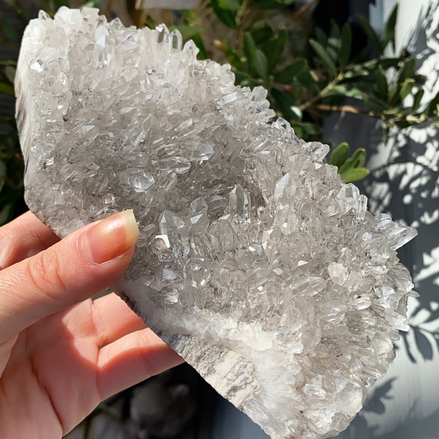 Crystal Clear Quartz Cluster - 855g