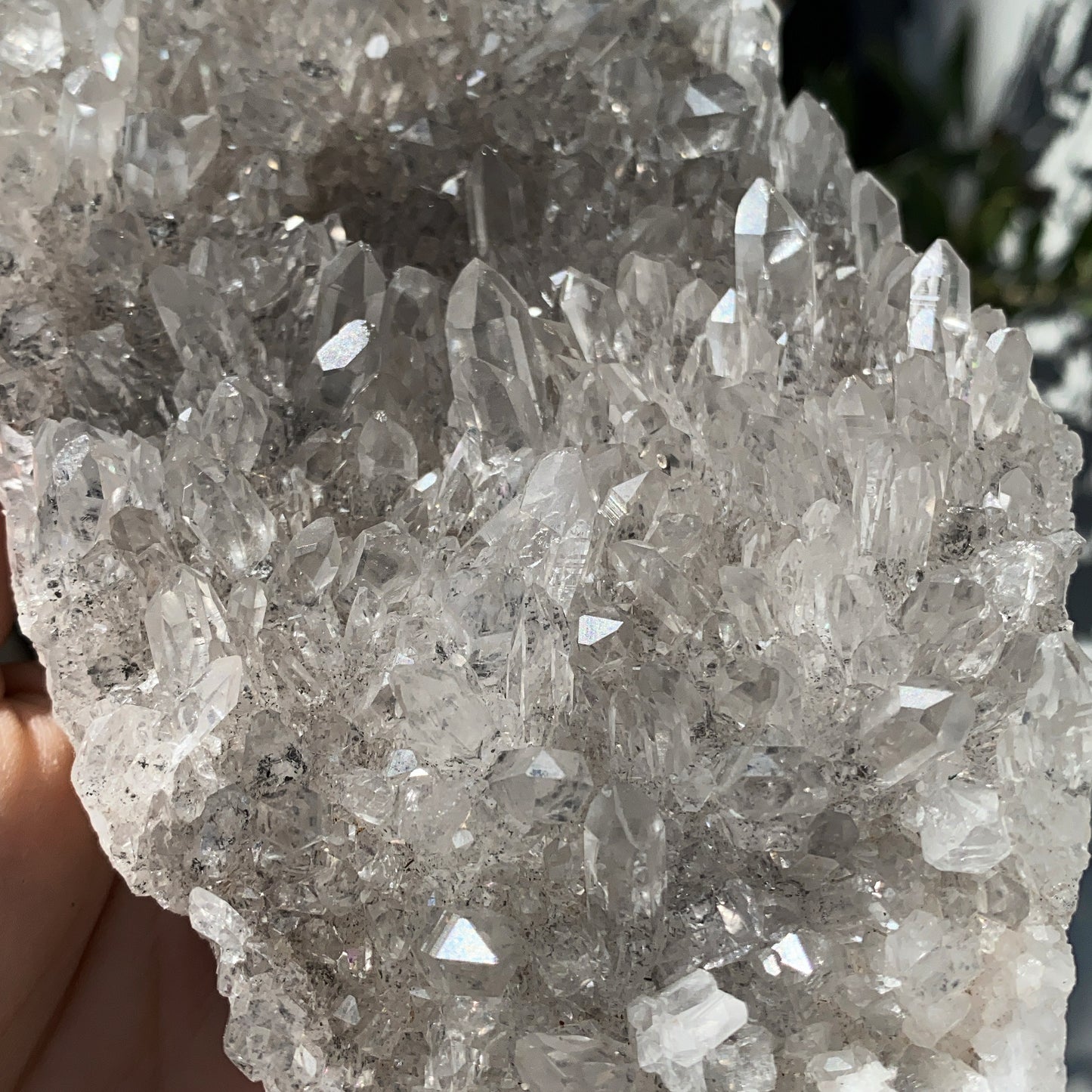 Crystal Clear Quartz Cluster - 855g