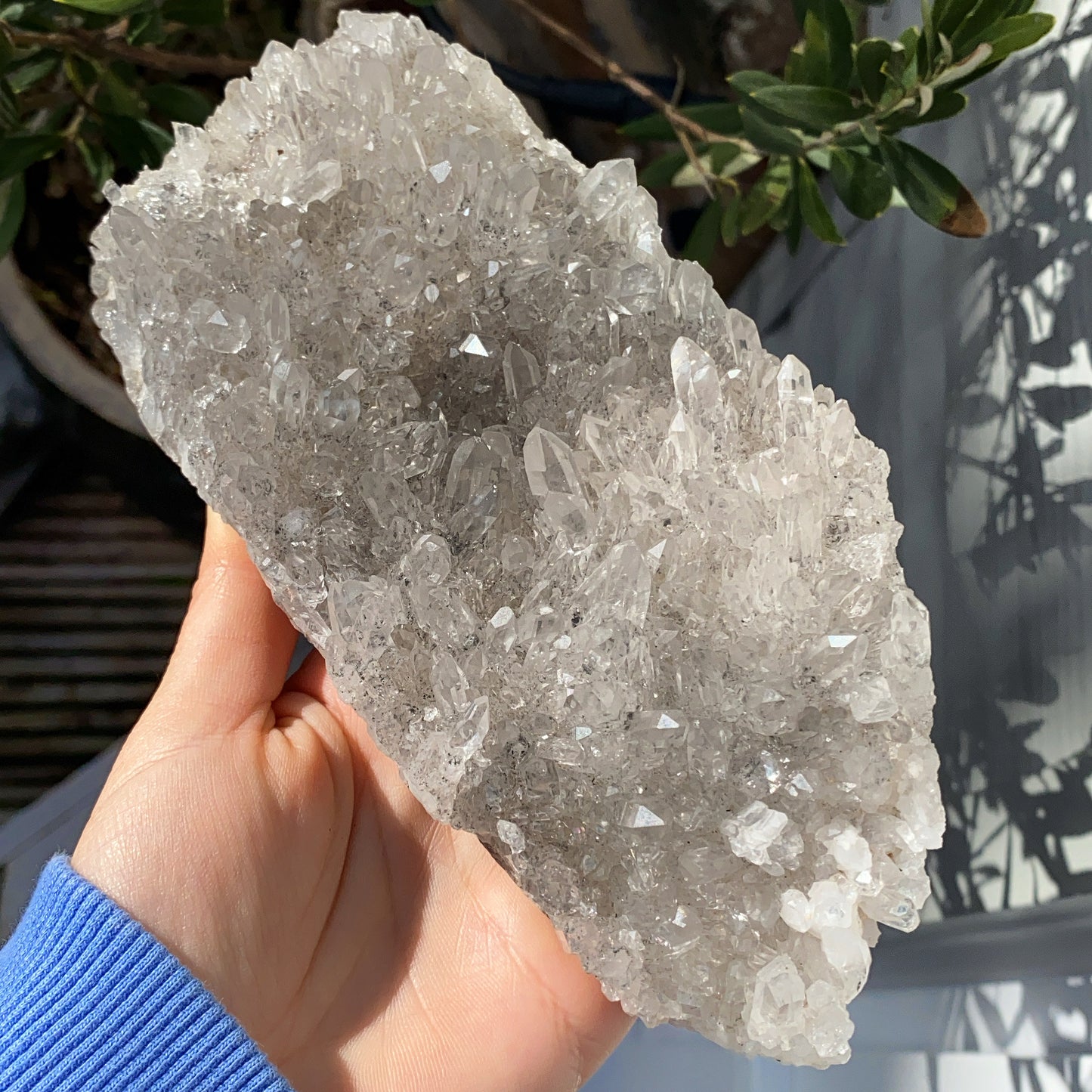 Crystal Clear Quartz Cluster - 855g