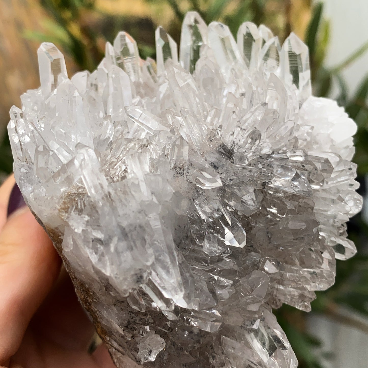 Crystal Clear Quartz Cluster - 306g