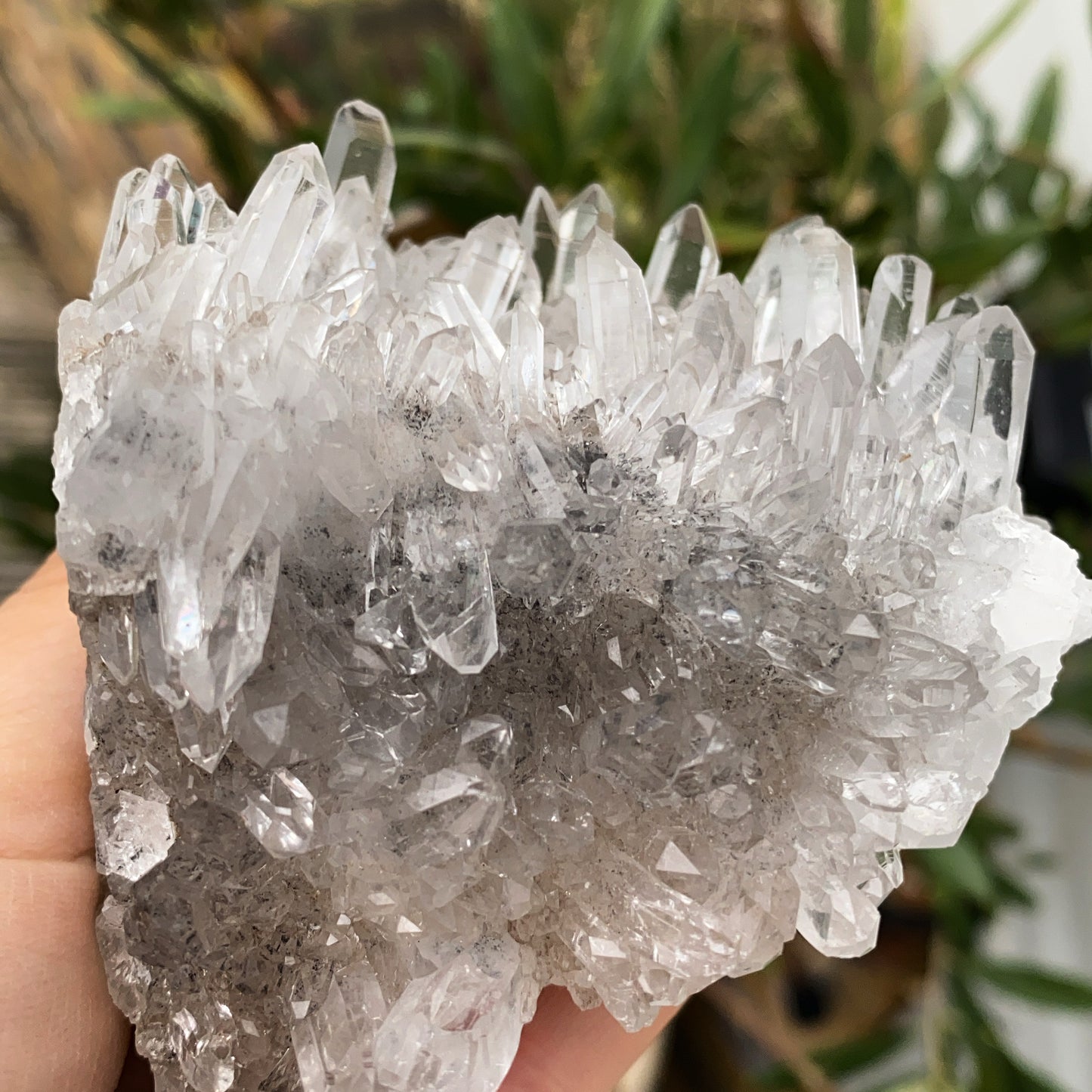 Crystal Clear Quartz Cluster - 306g