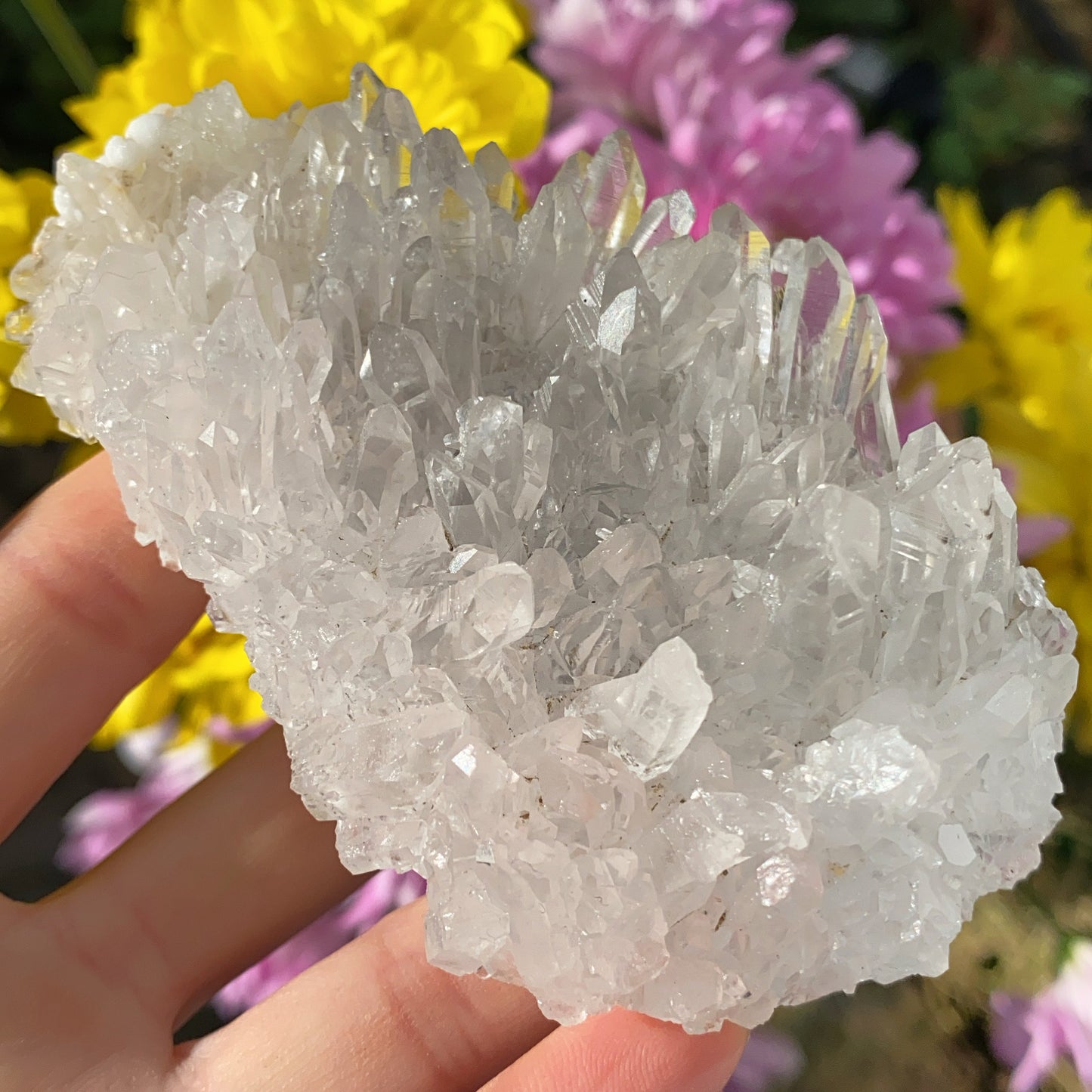 Crystal Clear Quartz Cluster - 188g