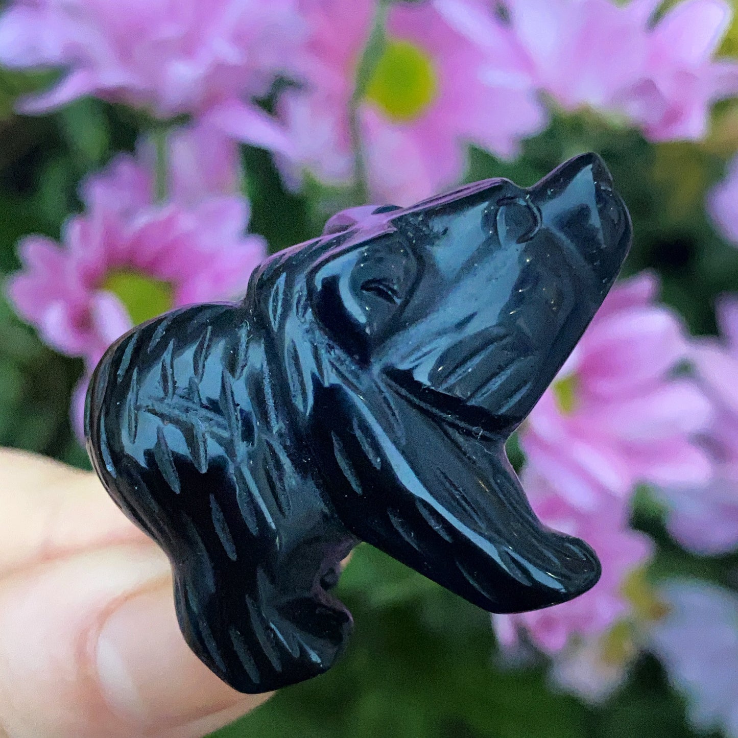 Baby Bear Crystal Carving