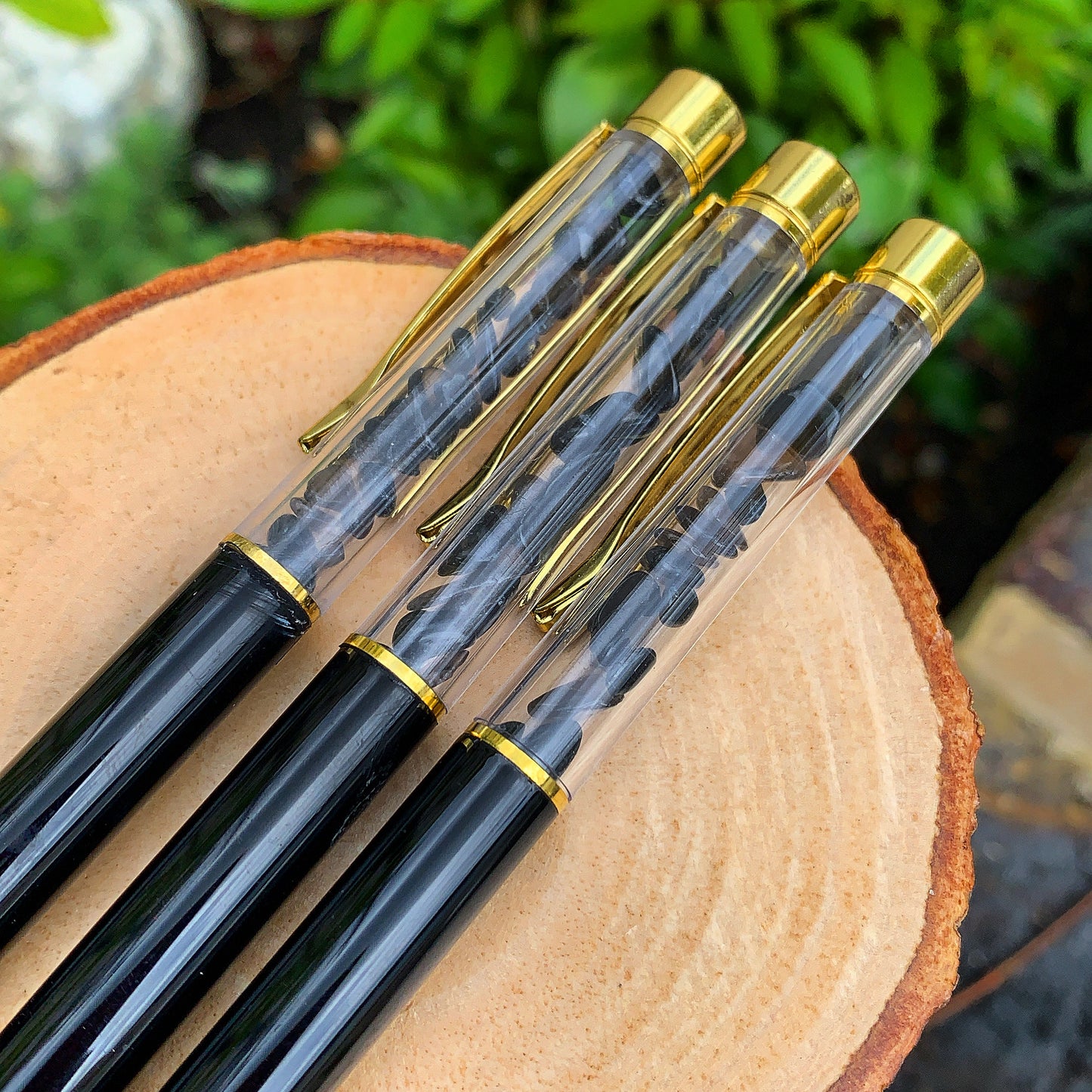 Obsidian Crystal Writing Pen