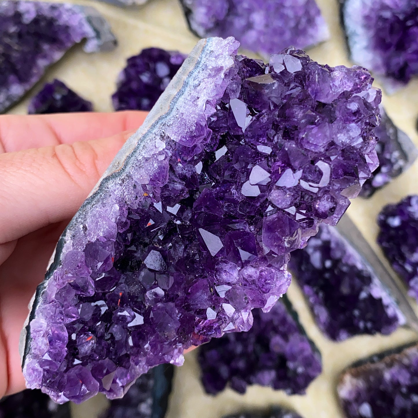 Deep Purple Raw Amethyst Cluster