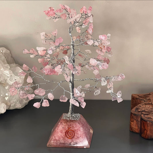 Rose Quartz Crystal Tree