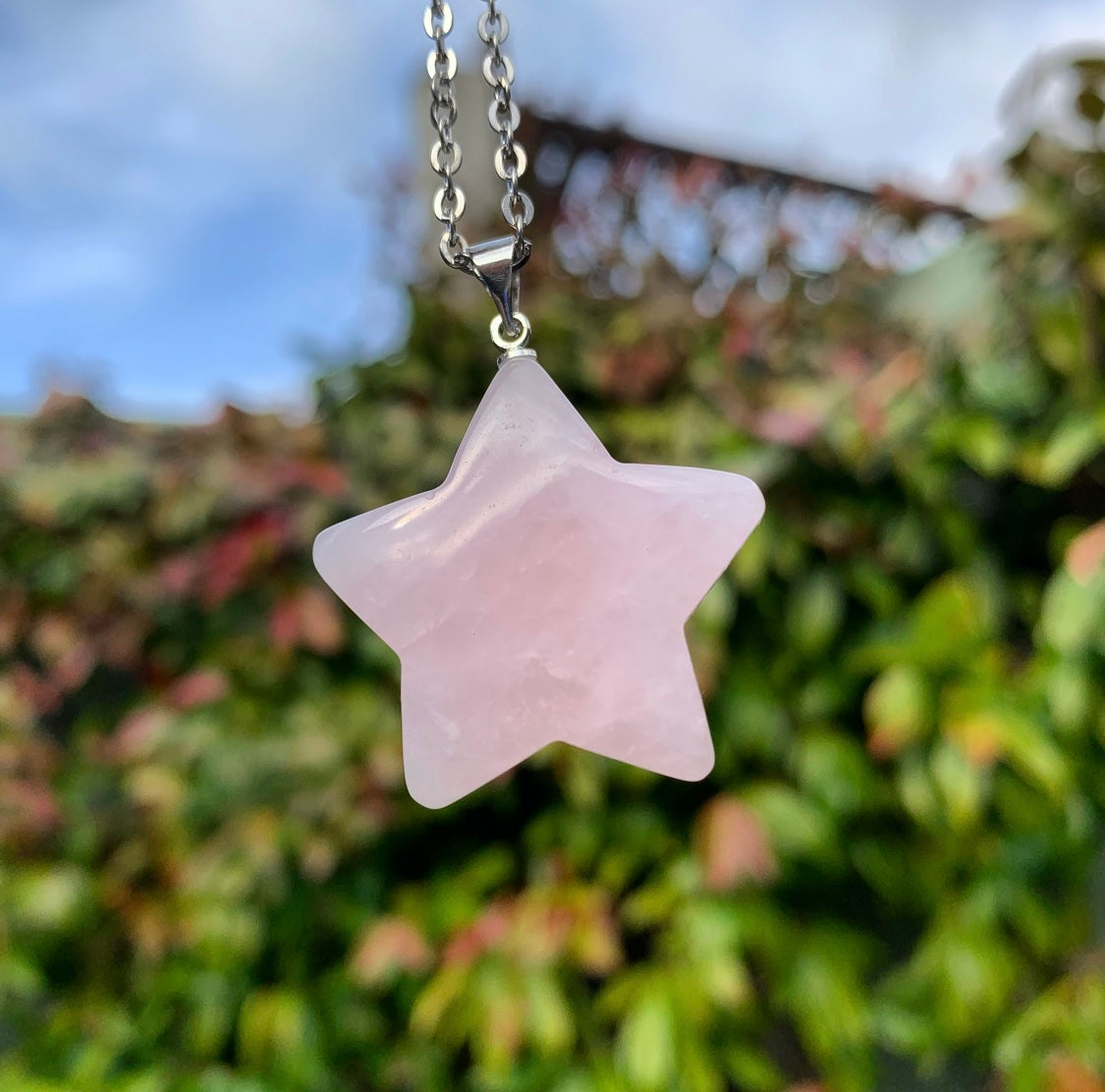 Rose Quartz Star Necklace