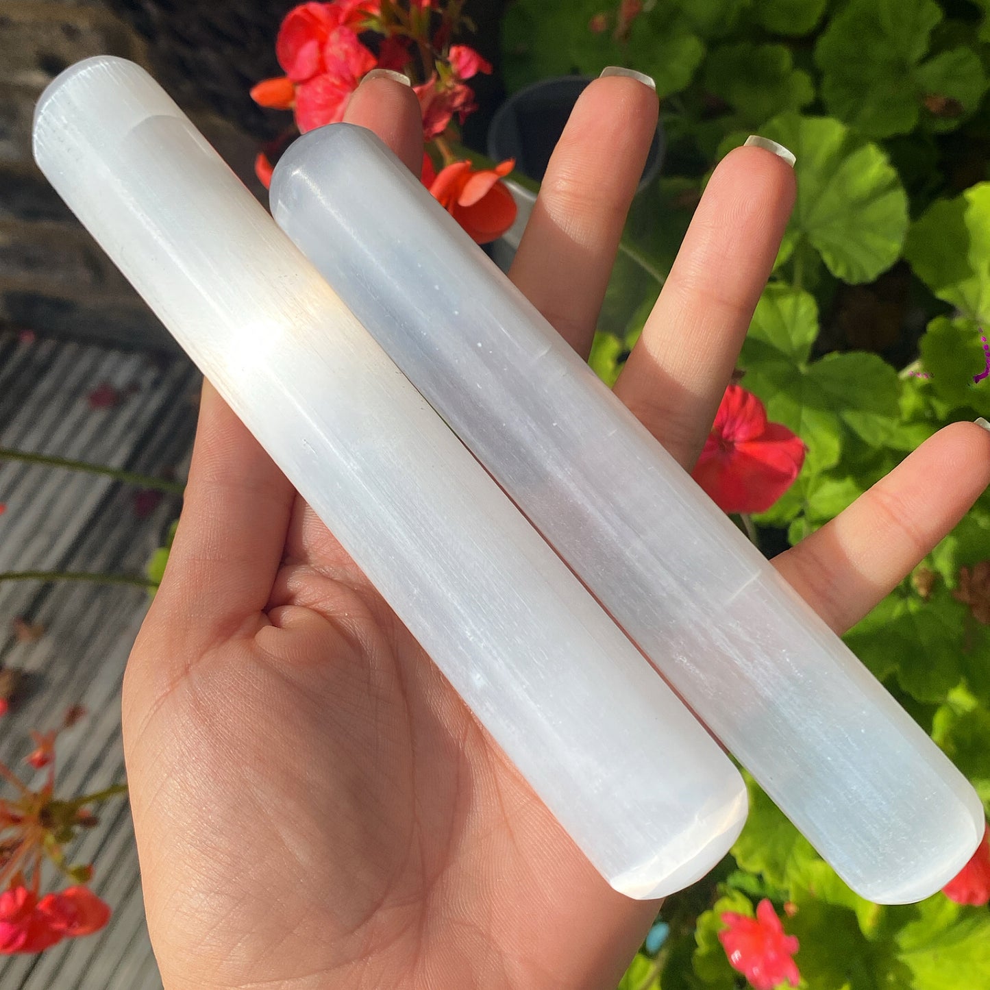Round Tip Selenite Wand
