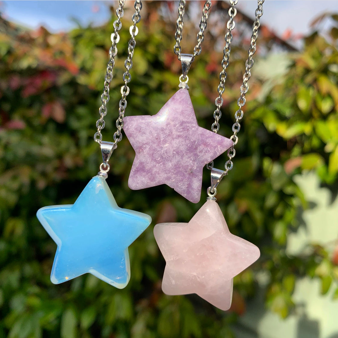 Rose Quartz Star Necklace