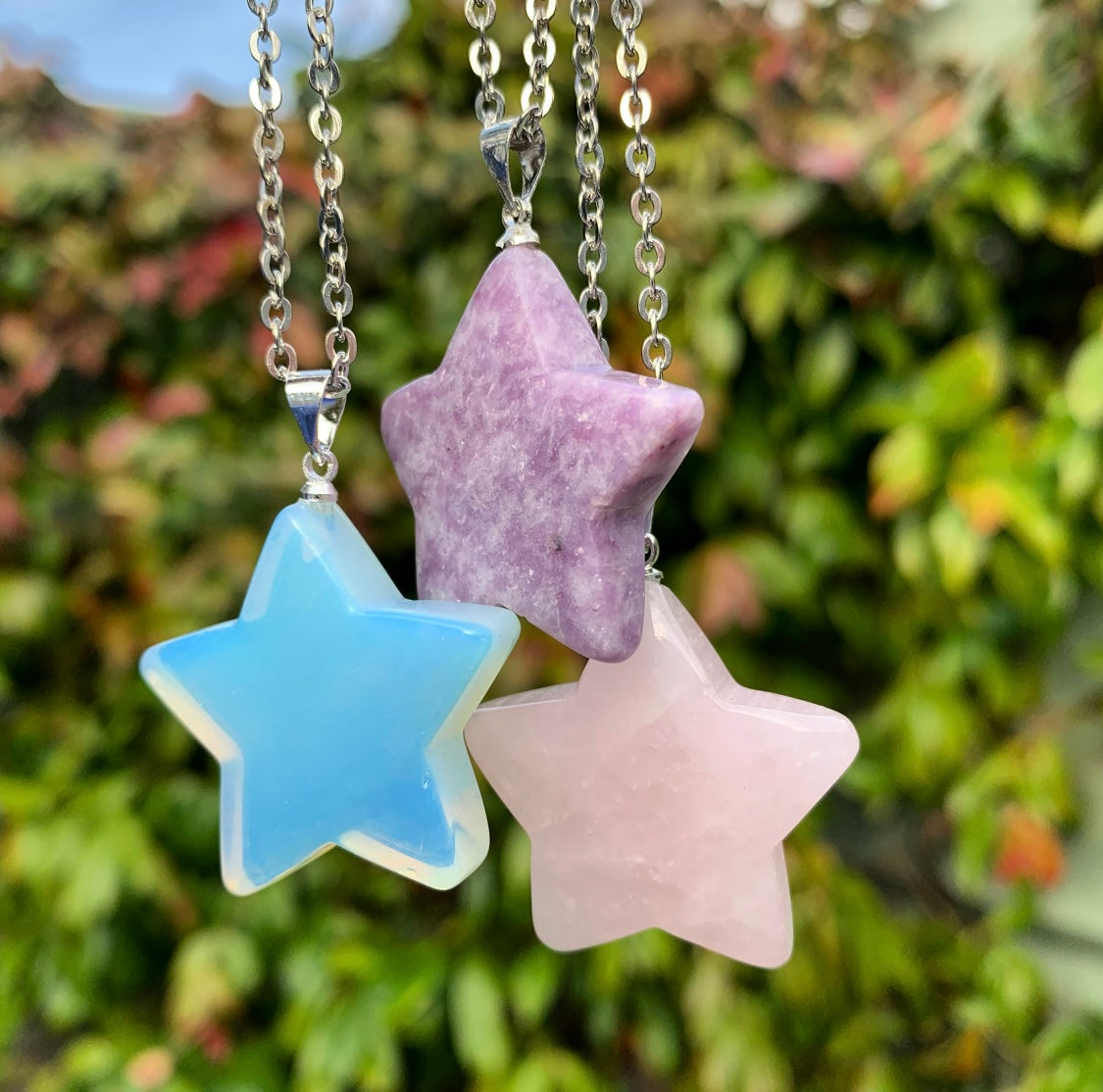 Rose Quartz Star Necklace