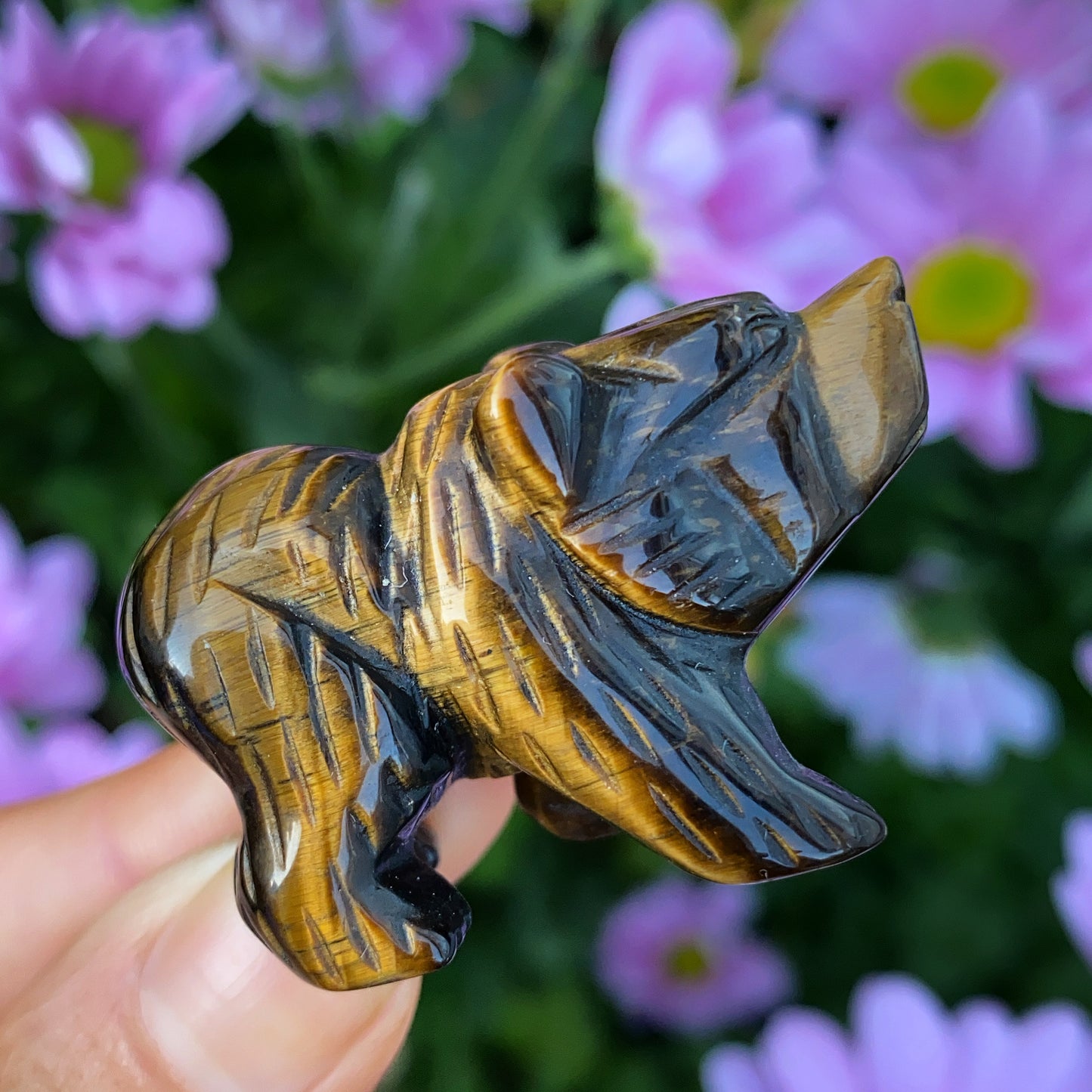 Baby Bear Crystal Carving