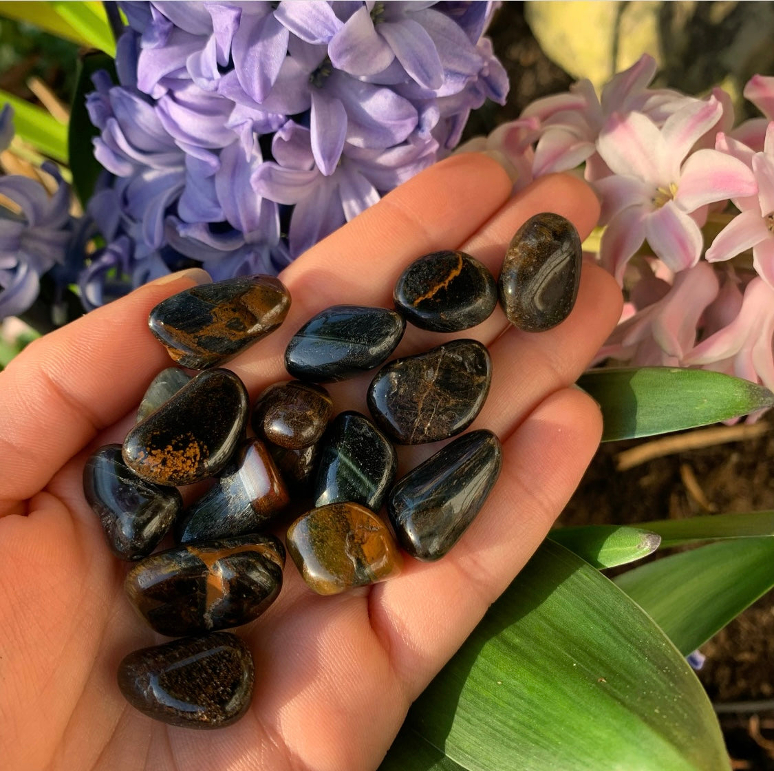 Blue Tigers Eye Mini Tumblestone