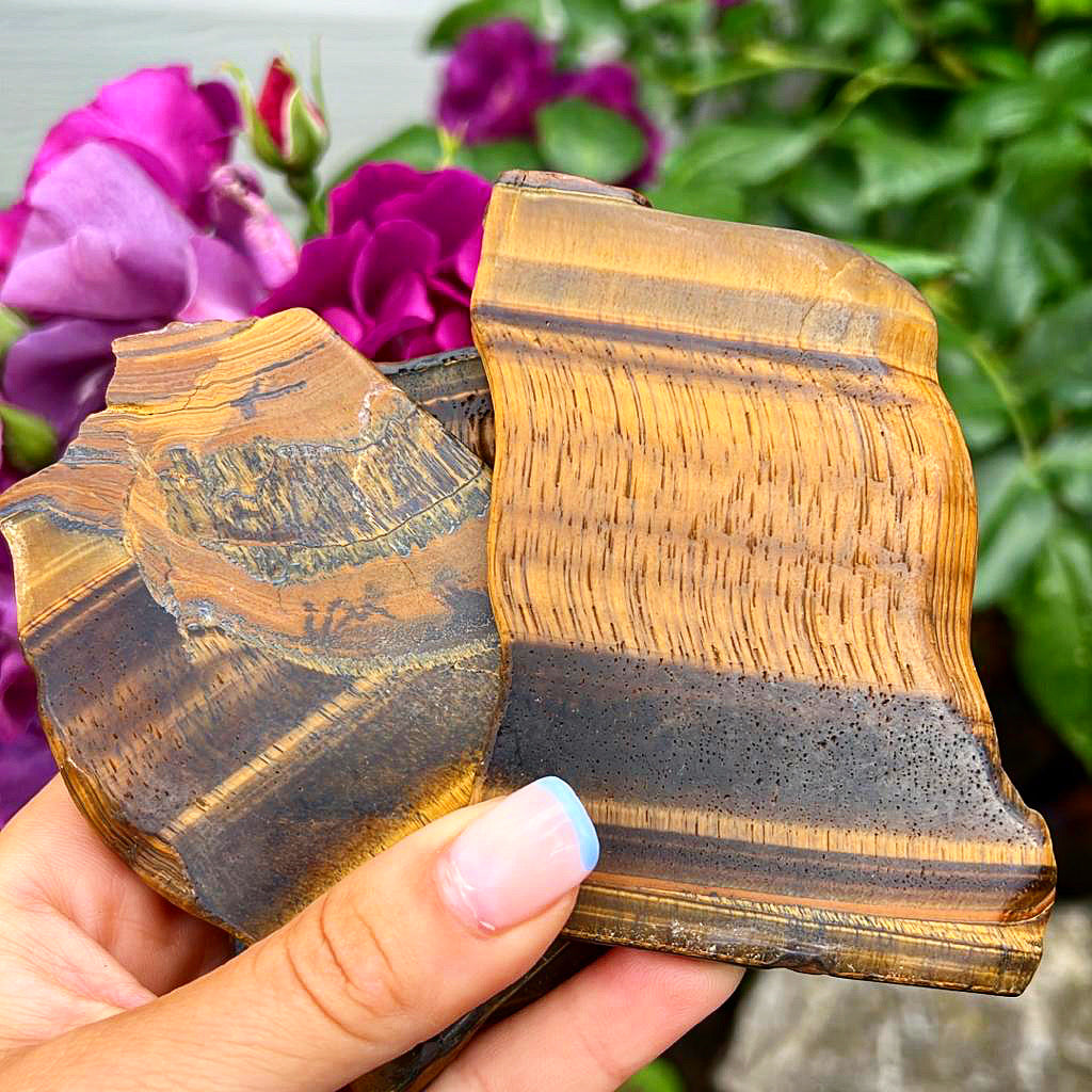 High Grade Tigers Eye Crystal Slab