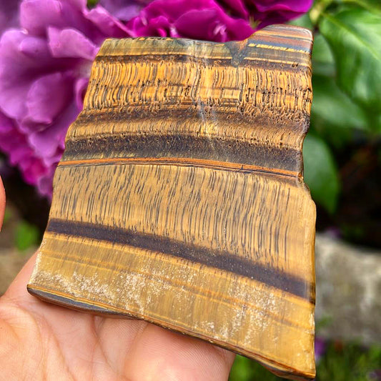 High Grade Tigers Eye Crystal Slab