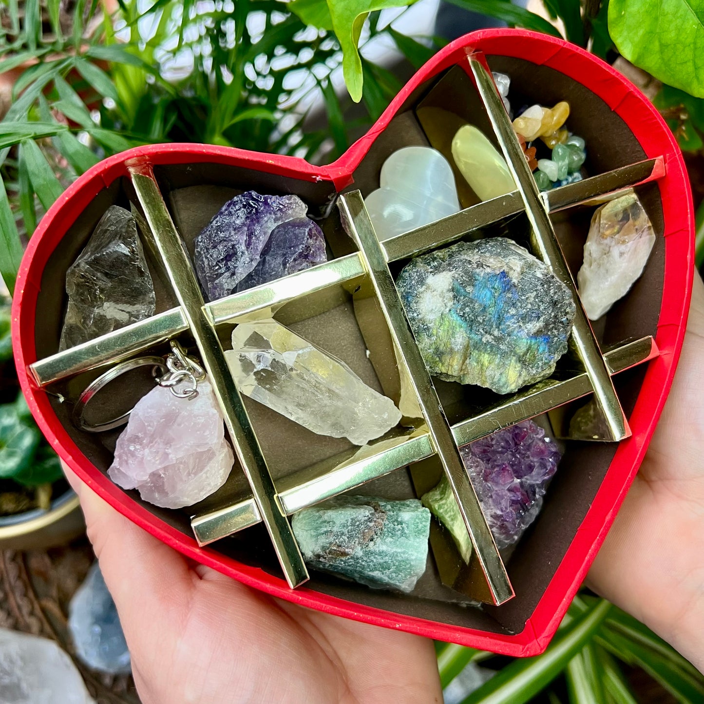 Valentines Heart Chocolate Crystal Gift Box