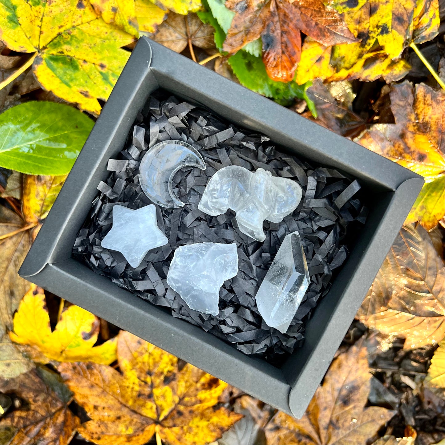 Clear Quartz Crystal Gift Box Set