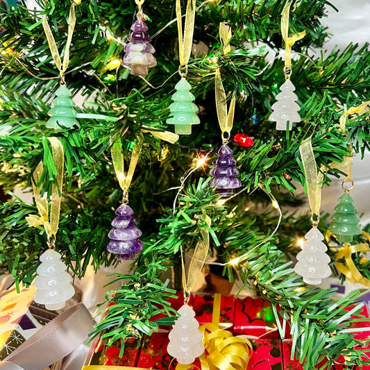 Crystal Gemstone Christmas Tree Decorations