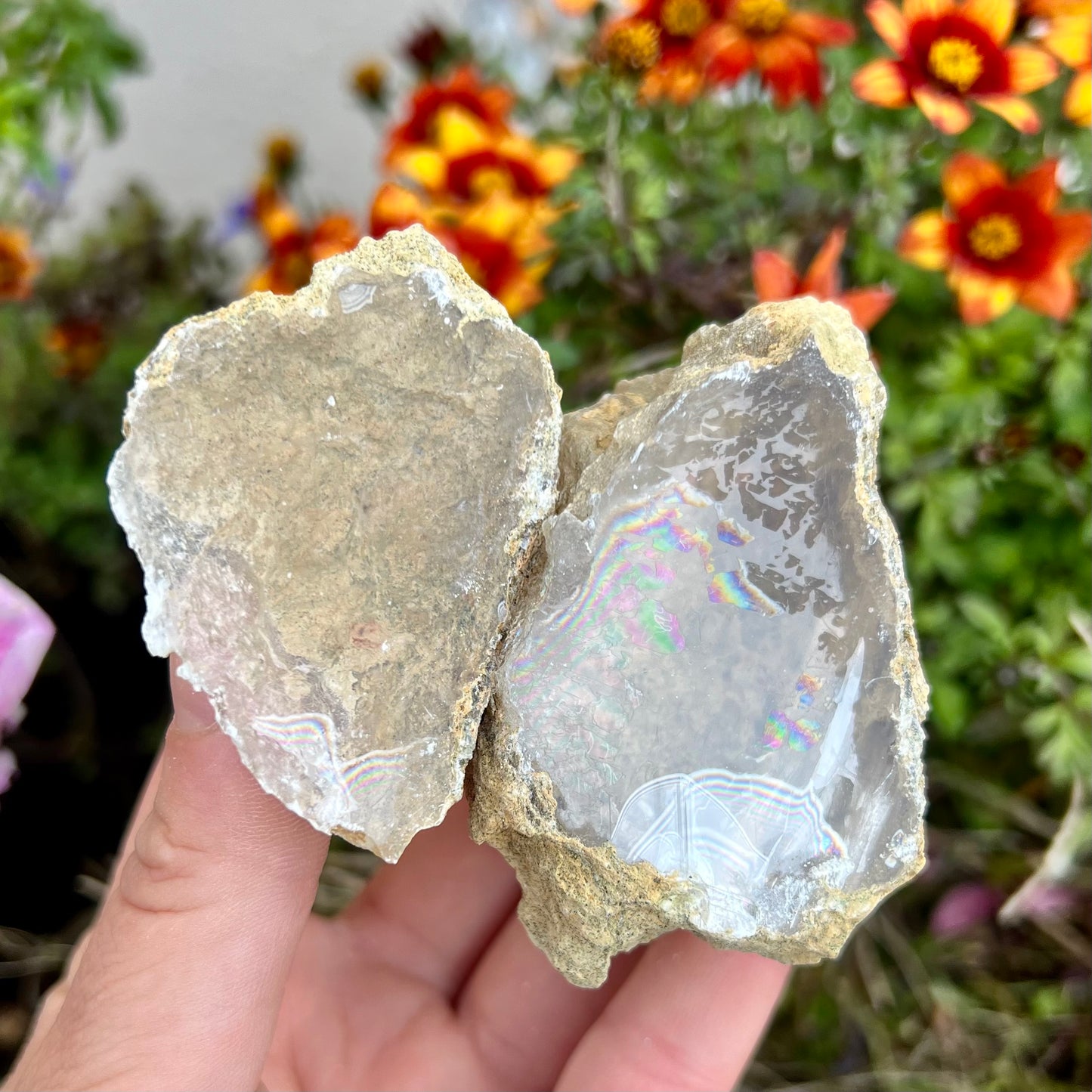 Rare Raw Desert Calcite Geode 141g