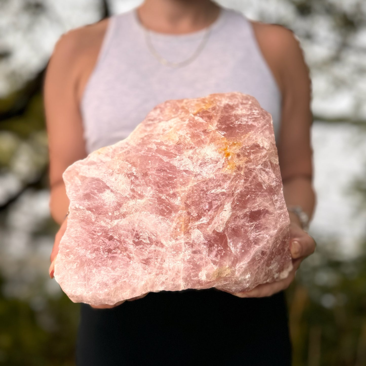 Giant Rose Quartz Rough Crystal