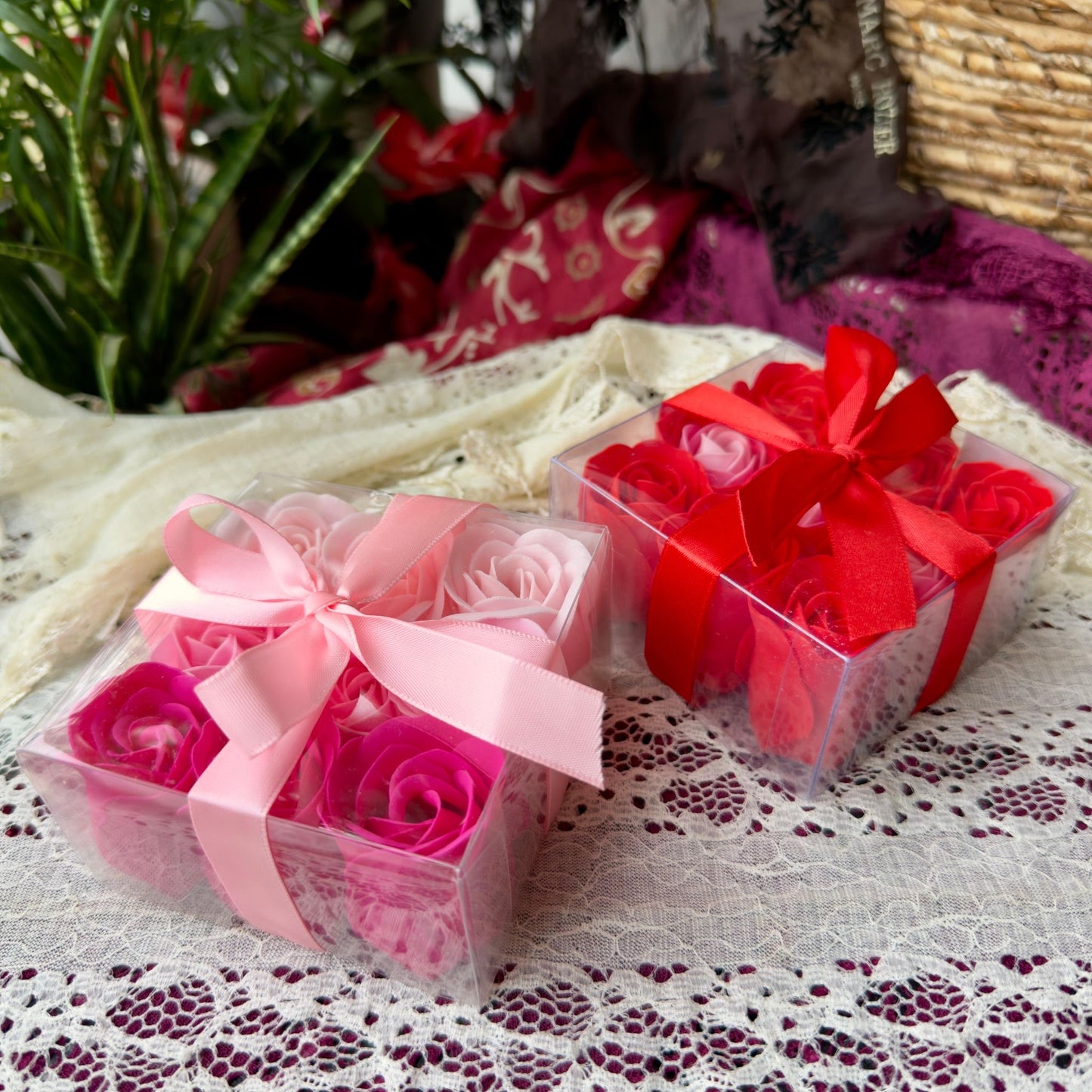 Rose Soap Flower Set
