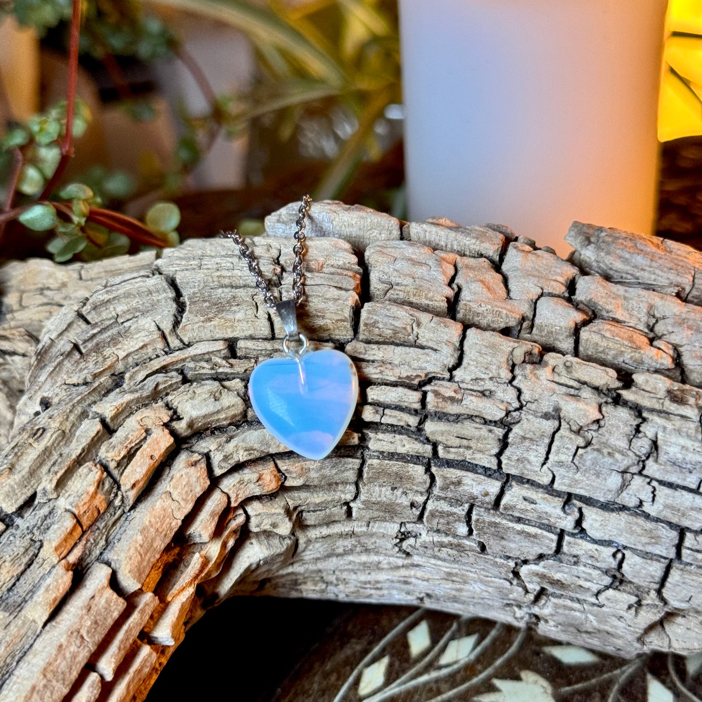 Opalite Heart Necklace