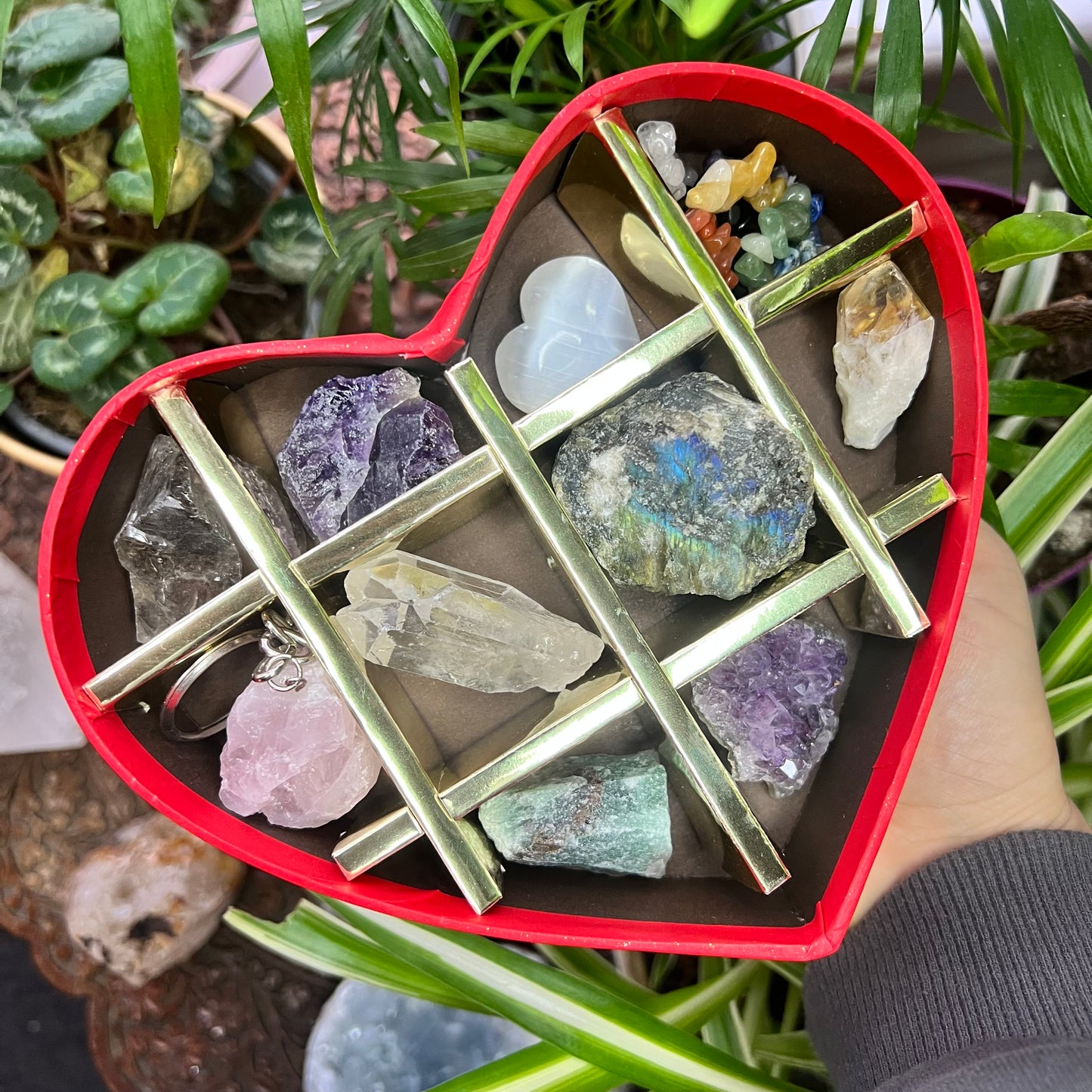 Valentines Heart Chocolate Crystal Gift Box