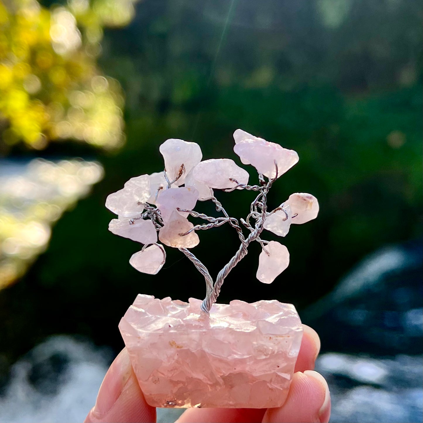 Mini Rose Quartz Crystal Tree