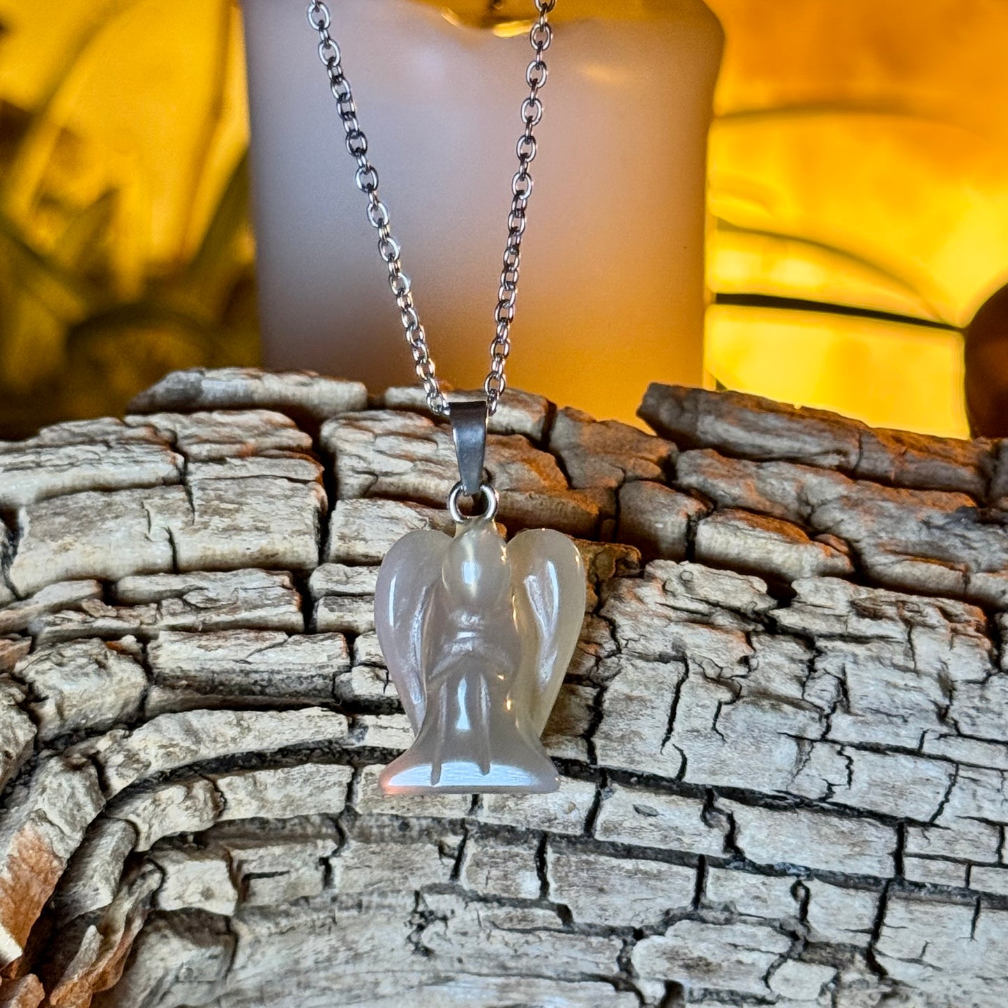 Agate Angel Necklace