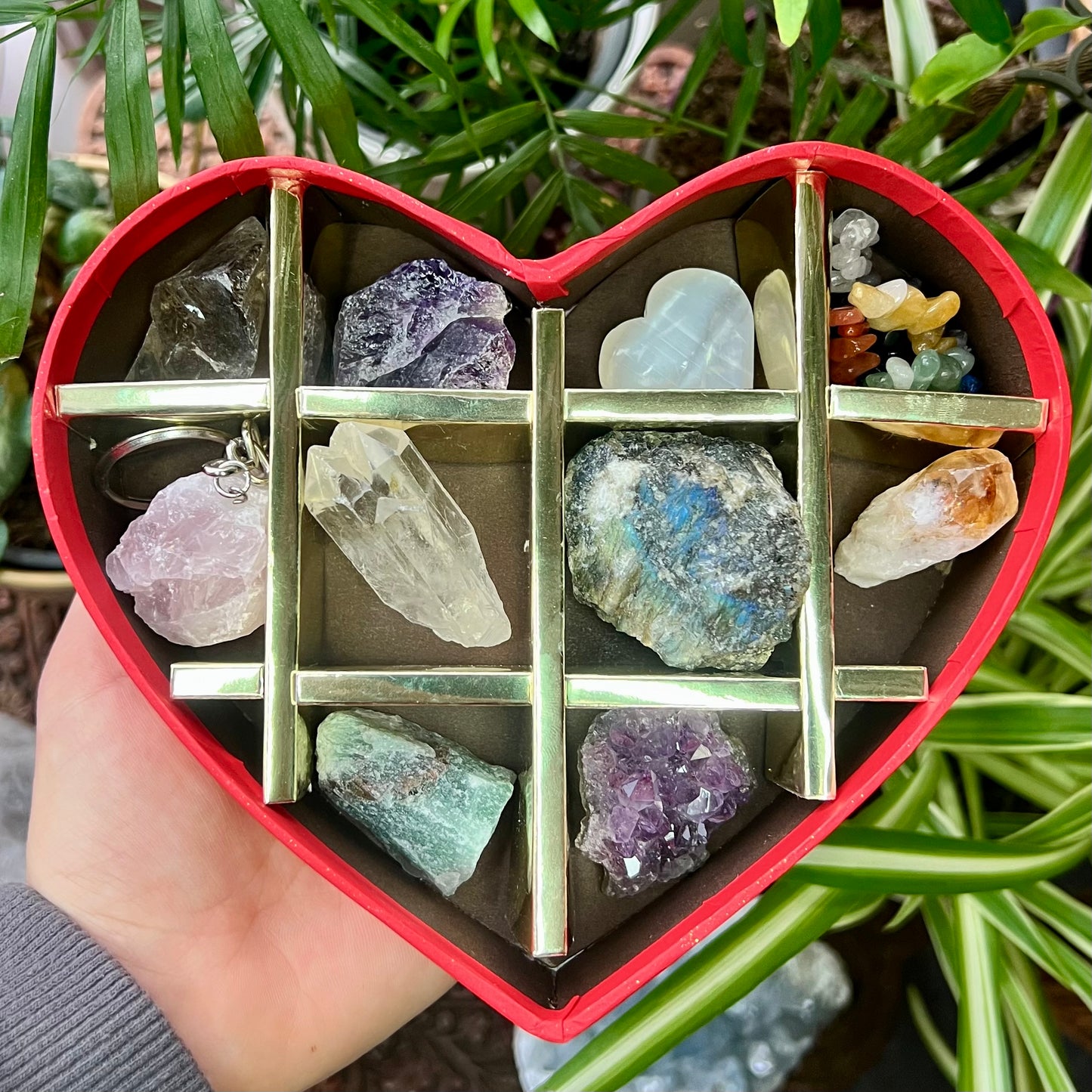 Valentines Heart Chocolate Crystal Gift Box