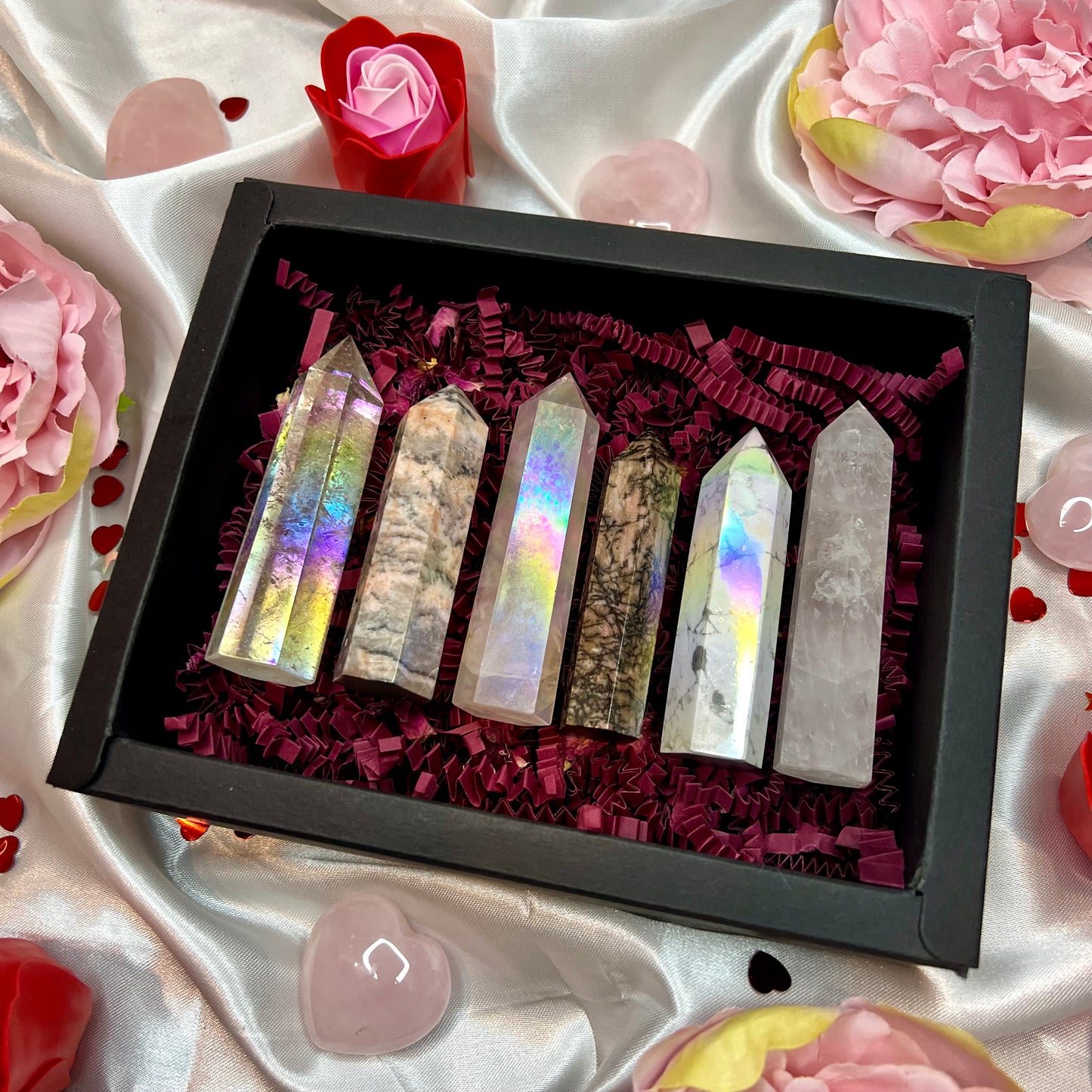 Aura Love Crystal Points Valentines Day Box Set