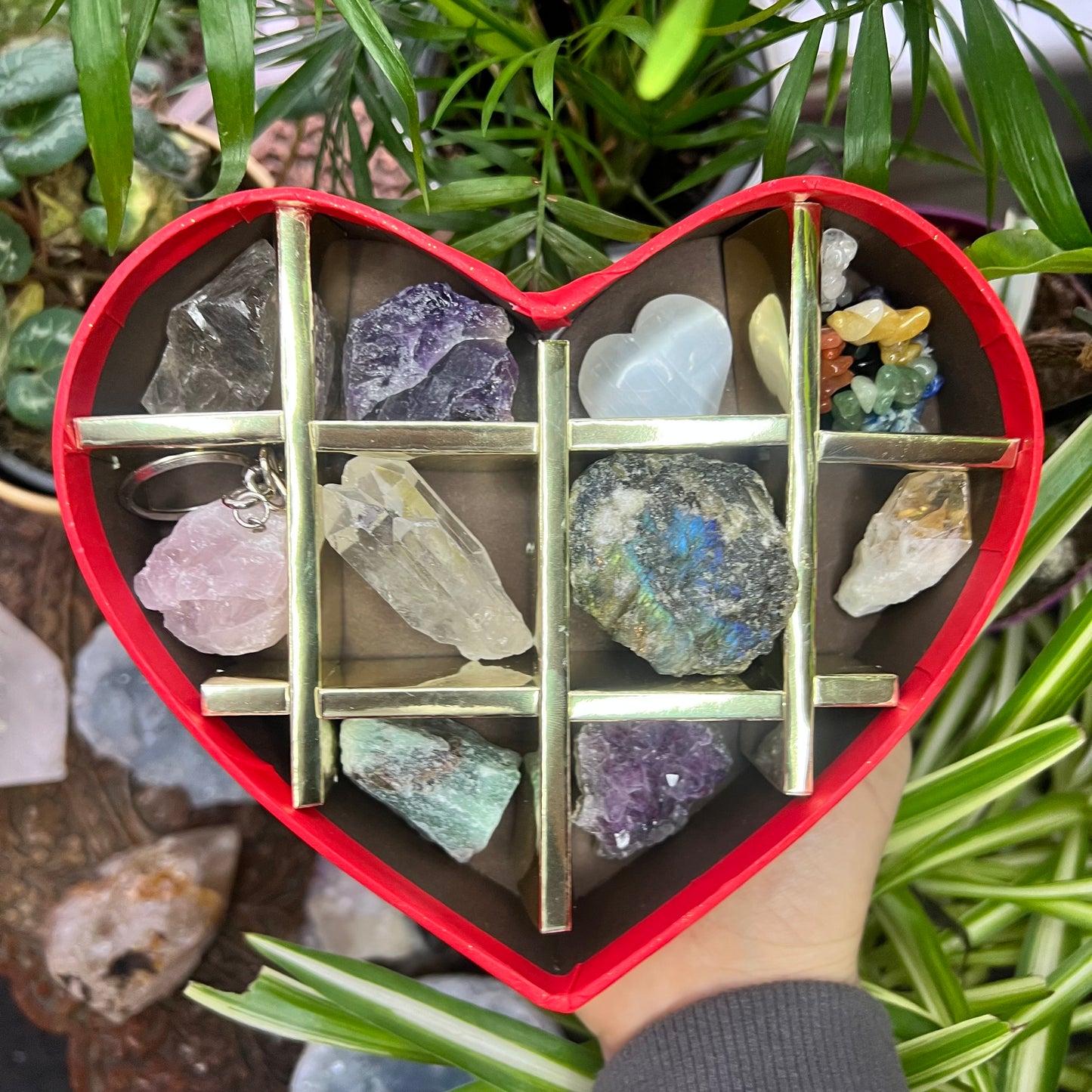 Valentines Heart Chocolate Crystal Gift Box