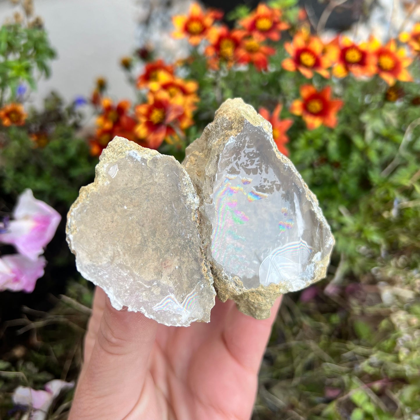 Rare Raw Desert Calcite Geode 141g